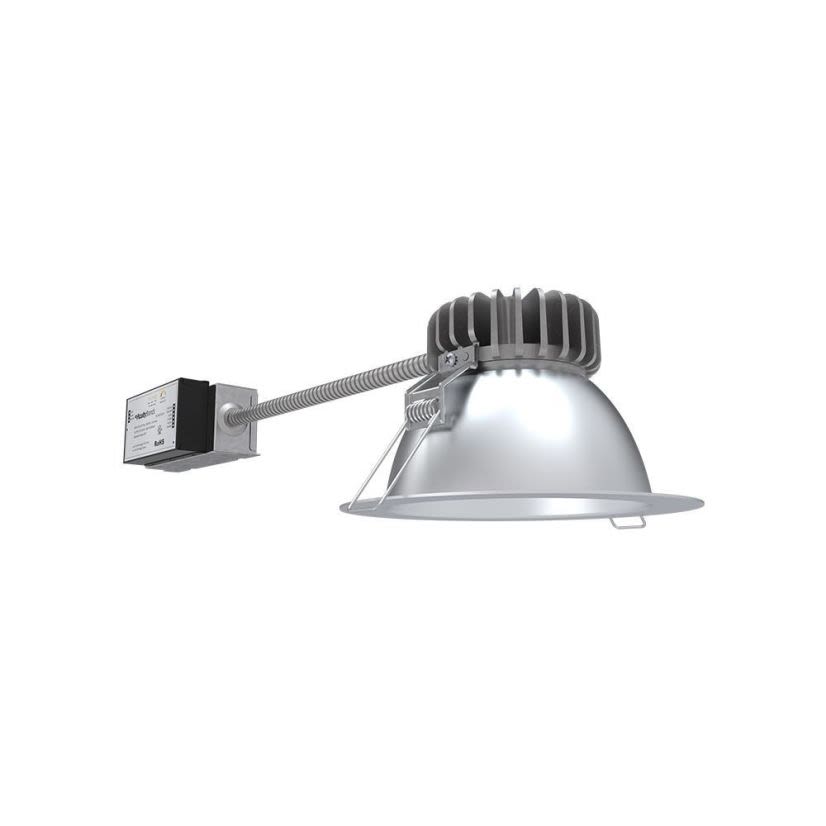 Lithonia Lighting LBR6 ALO2 SWW1 AR LSS MWD MVOLT UGZ QDS Dimmable Round Retrofit Downlight Kit, 13/19/25 W Fixture, 6 in Ceiling Opening, 120 to 277/347 V